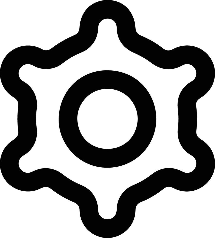 Gear setting symbol icon vector image. Illustration of the industrial wheel mechine mechanism design image