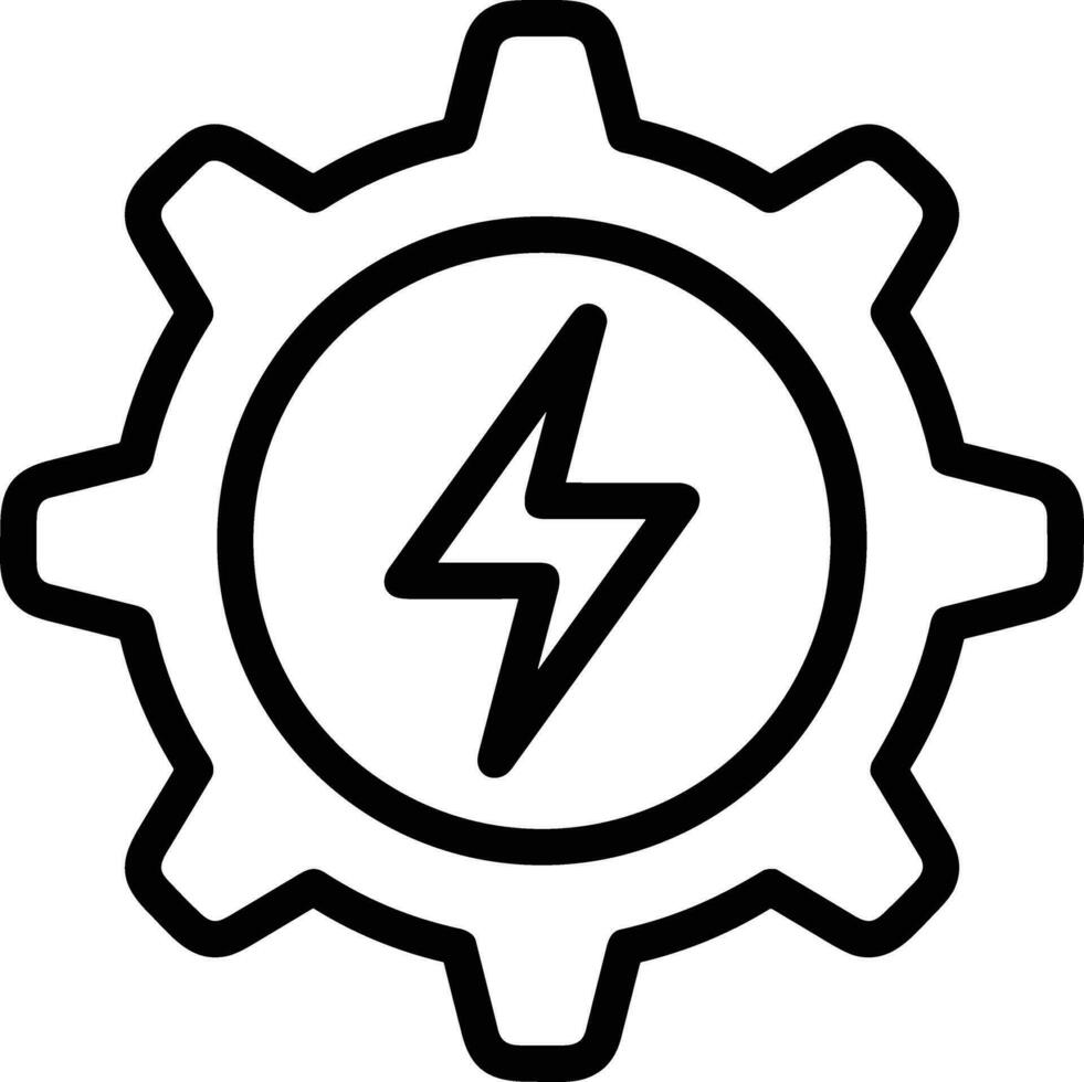 Gear setting symbol icon vector image. Illustration of the industrial wheel mechine mechanism design image