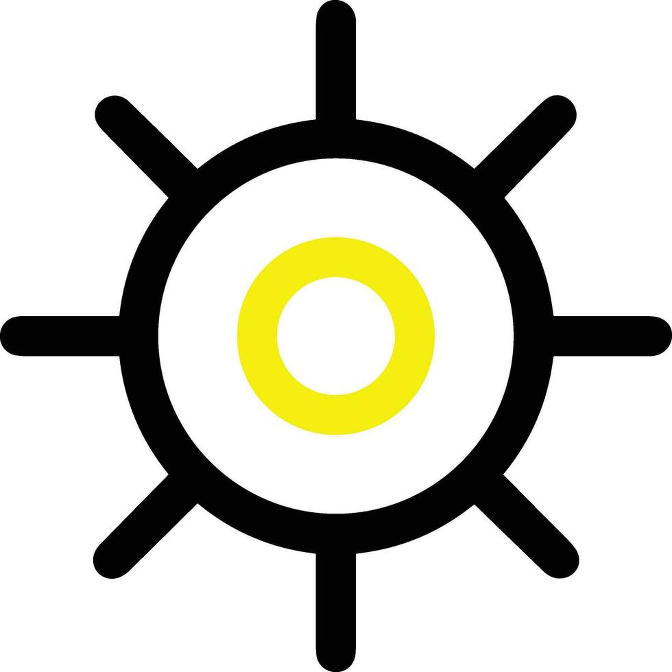 Gear setting symbol icon vector image. Illustration of the industrial wheel mechine mechanism design image