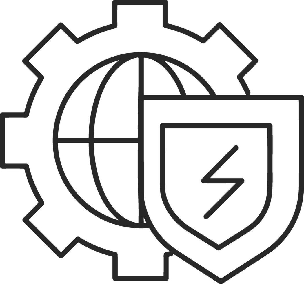Gear setting symbol icon vector image. Illustration of the industrial wheel mechine mechanism design image