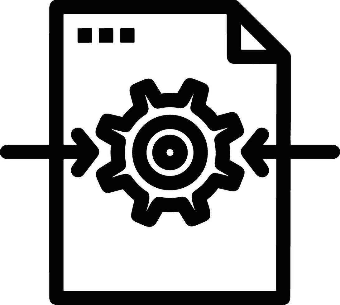 Gear setting symbol icon vector image. Illustration of the industrial wheel mechine mechanism design image