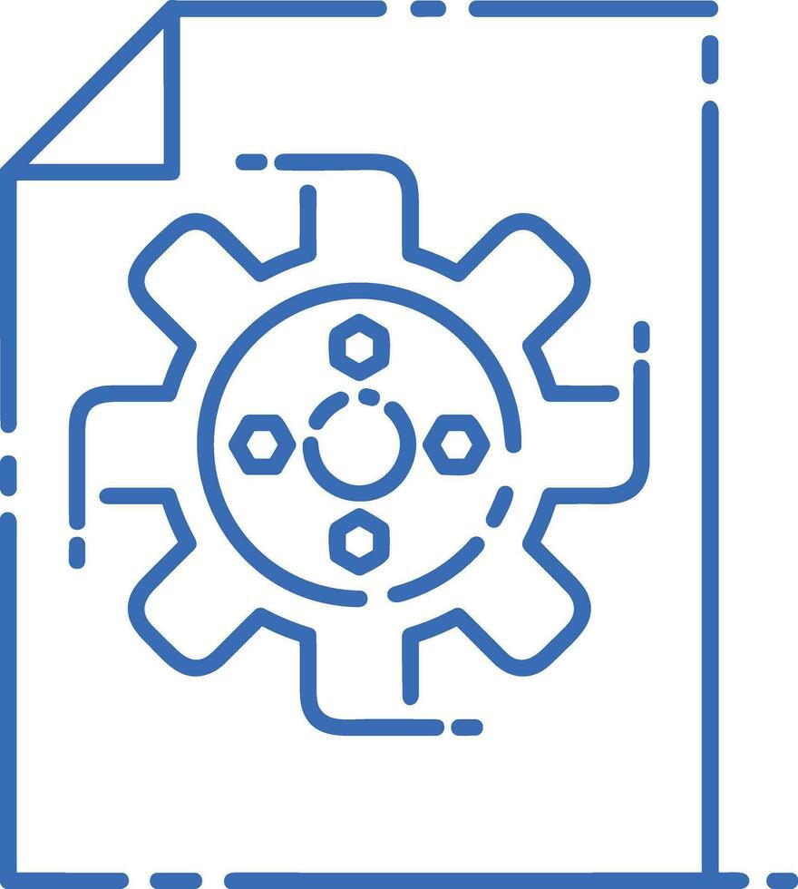 Gear setting symbol icon vector image. Illustration of the industrial wheel mechine mechanism design image