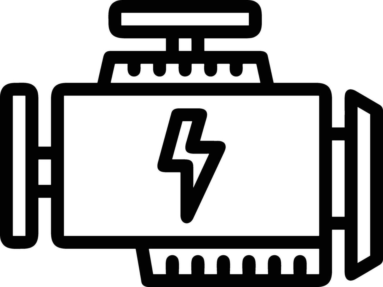 Gear setting symbol icon vector image. Illustration of the industrial wheel mechine mechanism design image