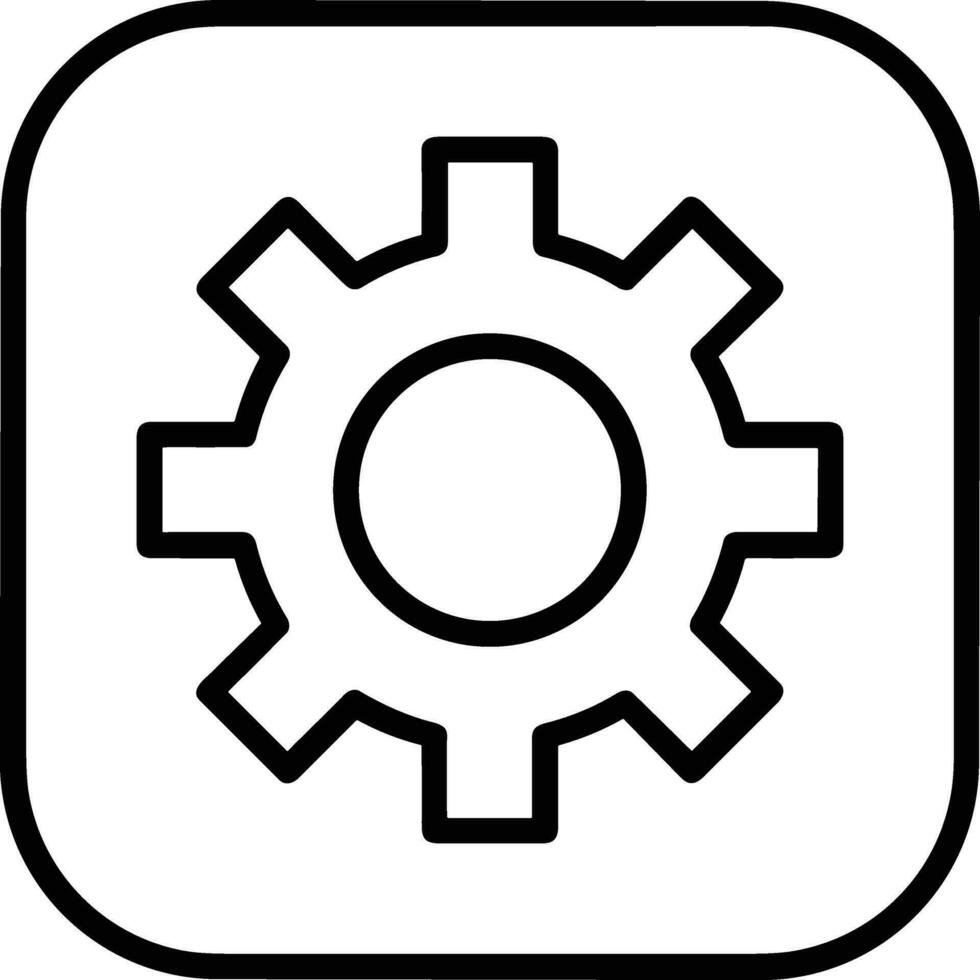 Gear setting symbol icon vector image. Illustration of the industrial wheel mechine mechanism design image