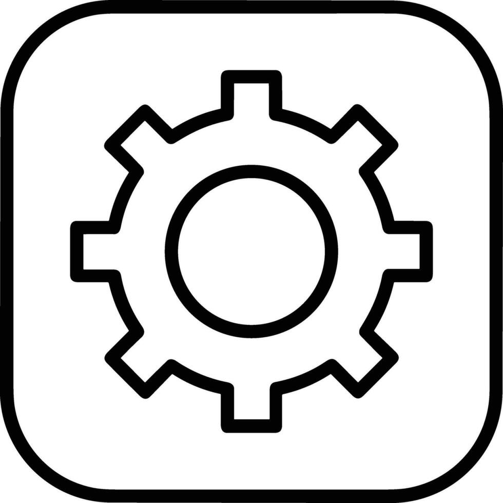 Gear setting symbol icon vector image. Illustration of the industrial wheel mechine mechanism design image