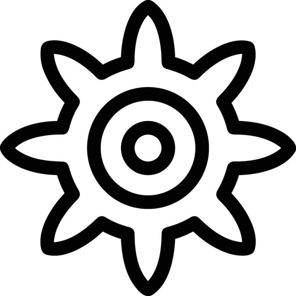 Gear setting symbol icon vector image. Illustration of the industrial wheel mechine mechanism design image