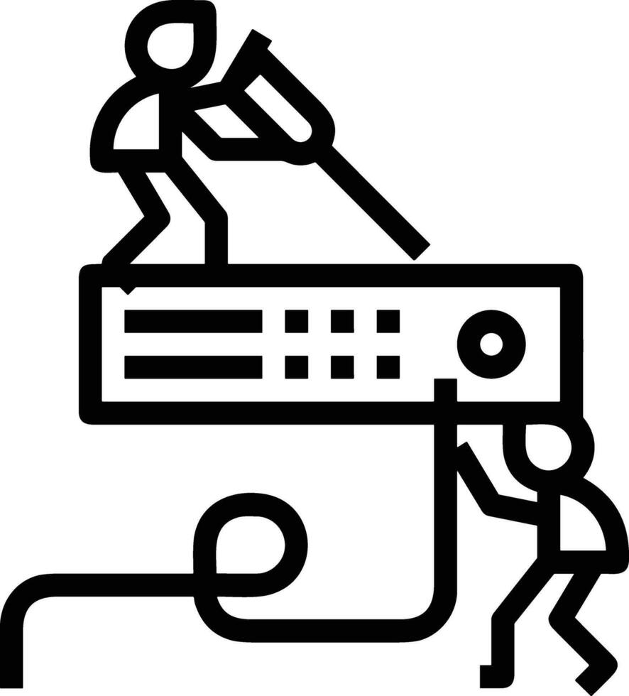 Gear setting symbol icon vector image. Illustration of the industrial wheel mechine mechanism design image