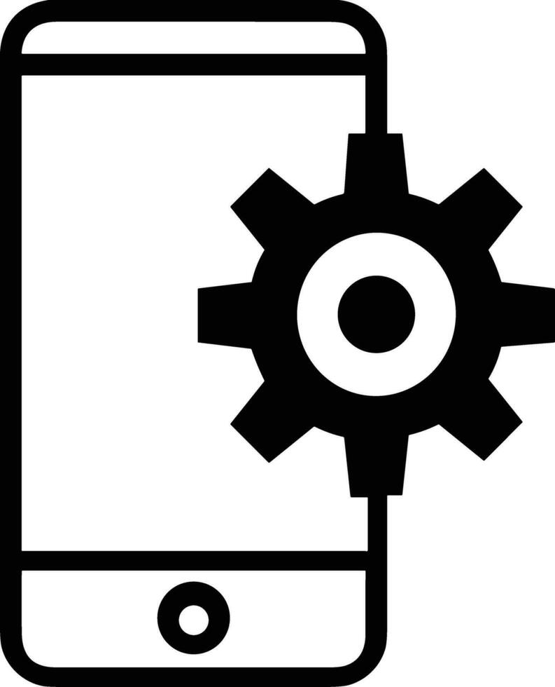 Gear setting symbol icon vector image. Illustration of the industrial wheel mechine mechanism design image
