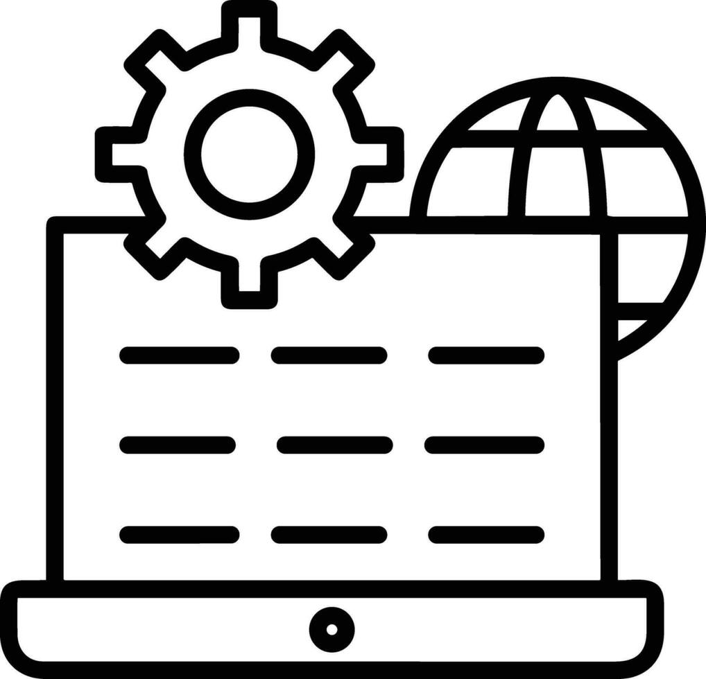 Gear setting symbol icon vector image. Illustration of the industrial wheel mechine mechanism design image