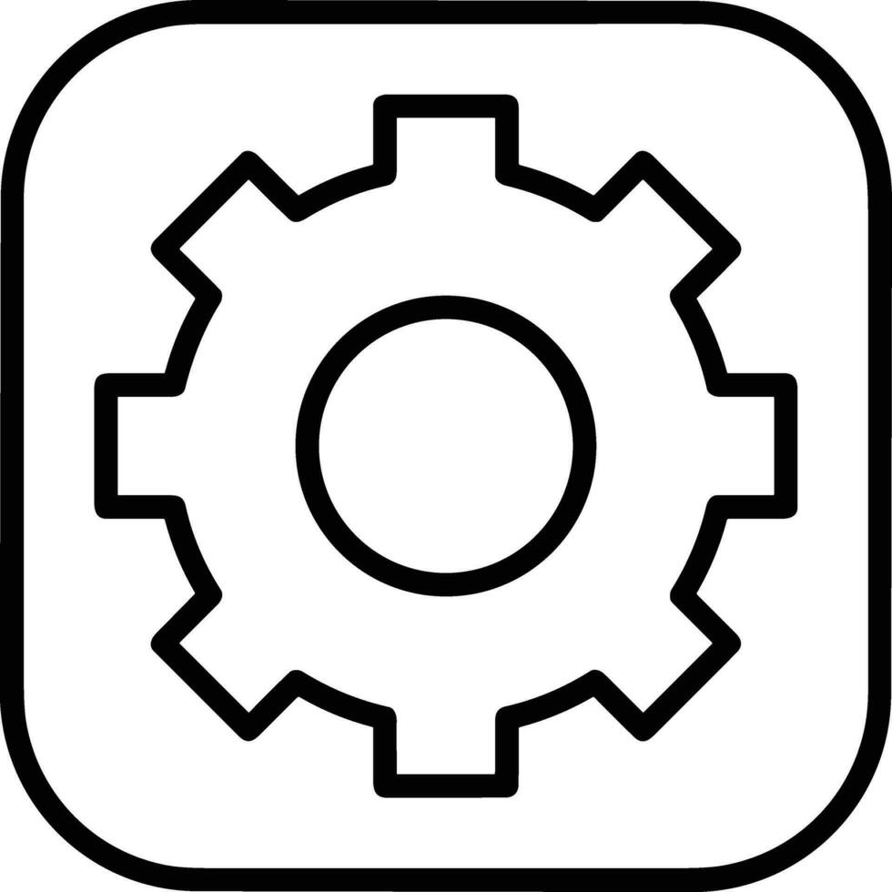 Gear setting symbol icon vector image. Illustration of the industrial wheel mechine mechanism design image