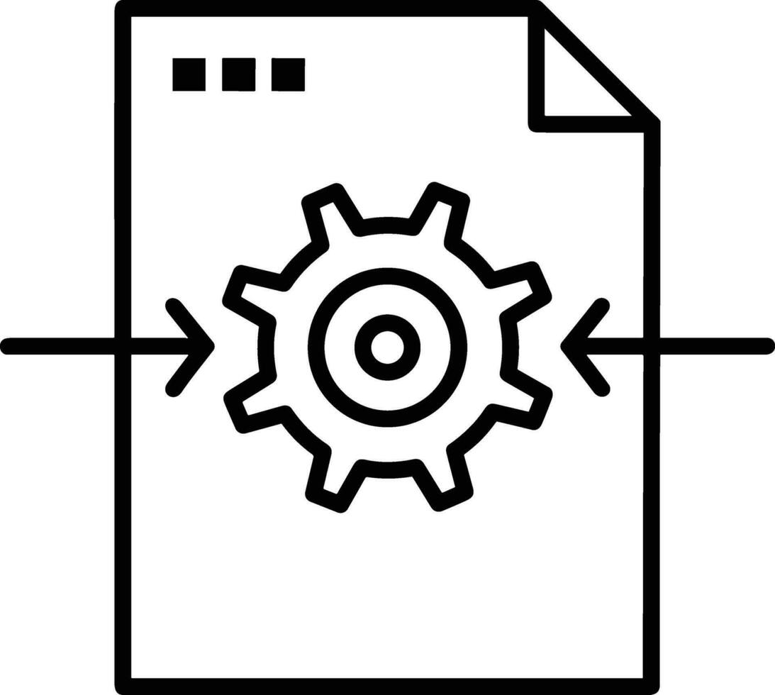 Gear setting symbol icon vector image. Illustration of the industrial wheel mechine mechanism design image