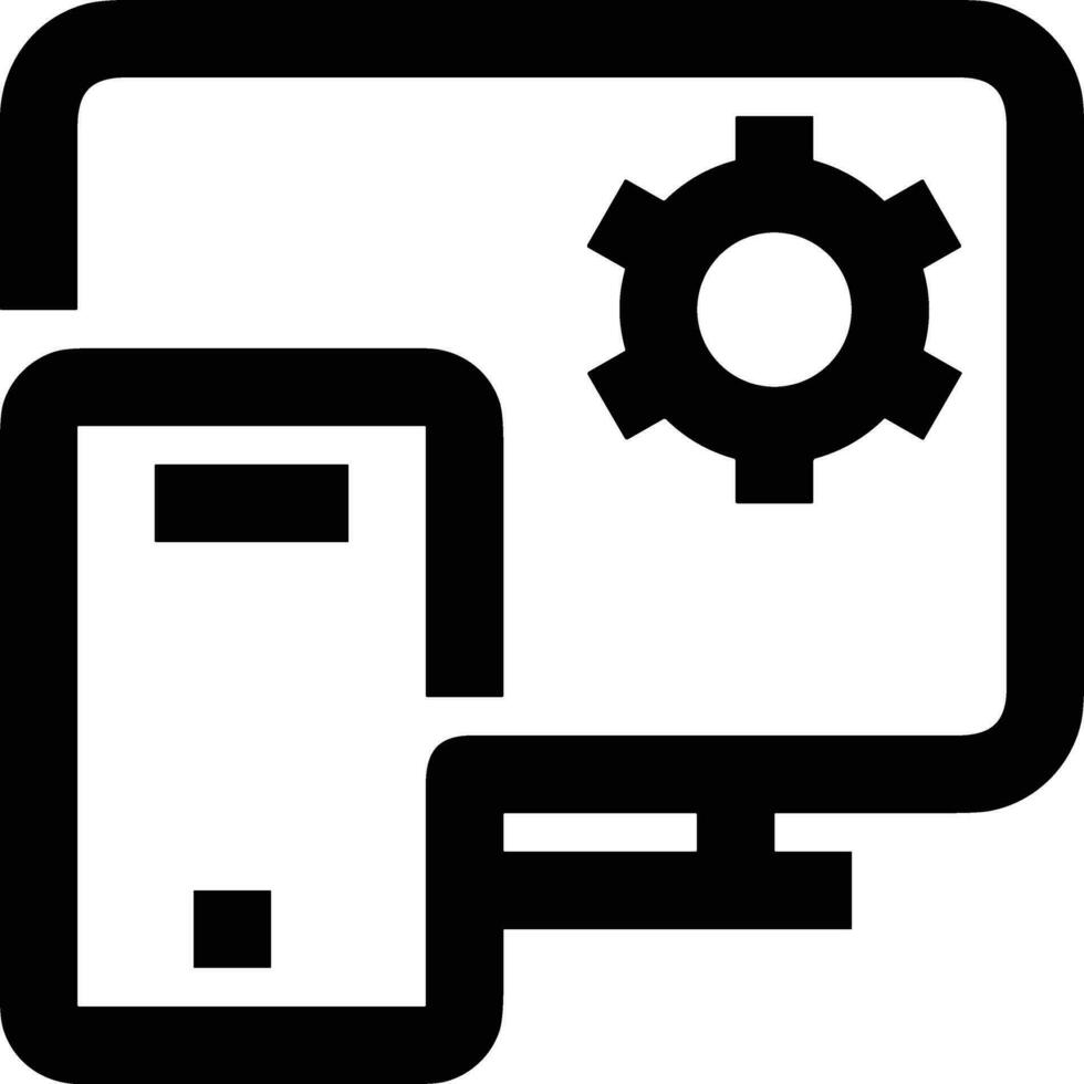 Gear setting symbol icon vector image. Illustration of the industrial wheel mechine mechanism design image