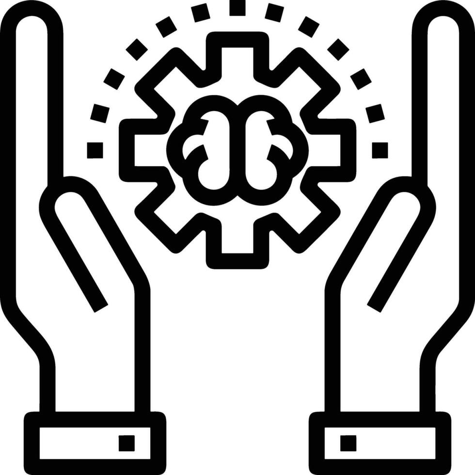 Gear setting symbol icon vector image. Illustration of the industrial wheel mechine mechanism design image