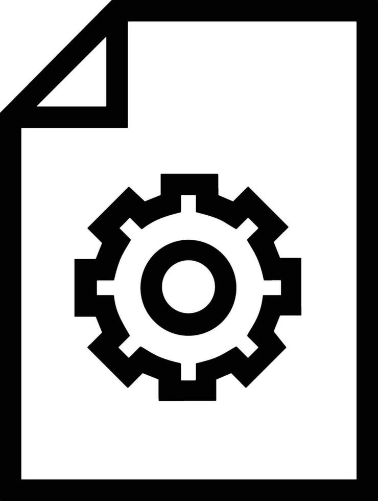 Gear setting symbol icon vector image. Illustration of the industrial wheel mechine mechanism design image
