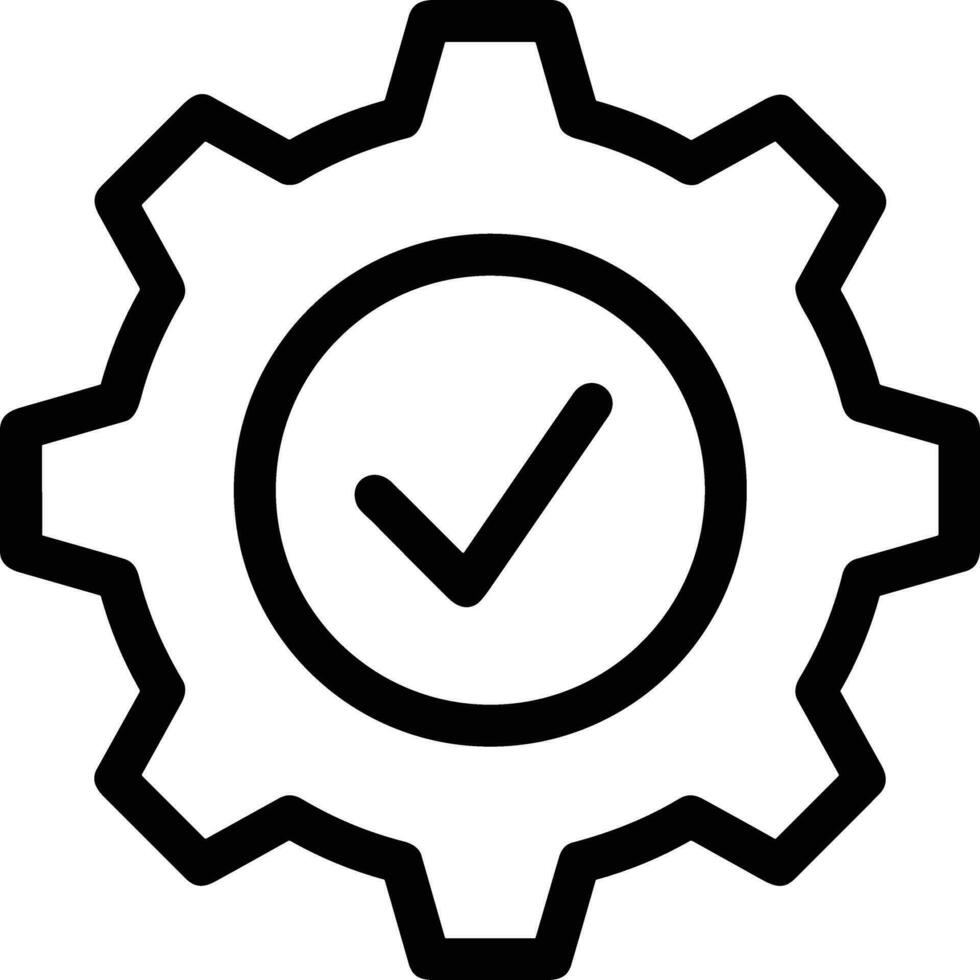 Gear setting symbol icon vector image. Illustration of the industrial wheel mechine mechanism design image