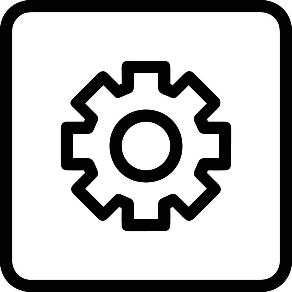 Gear setting symbol icon vector image. Illustration of the industrial wheel mechine mechanism design image