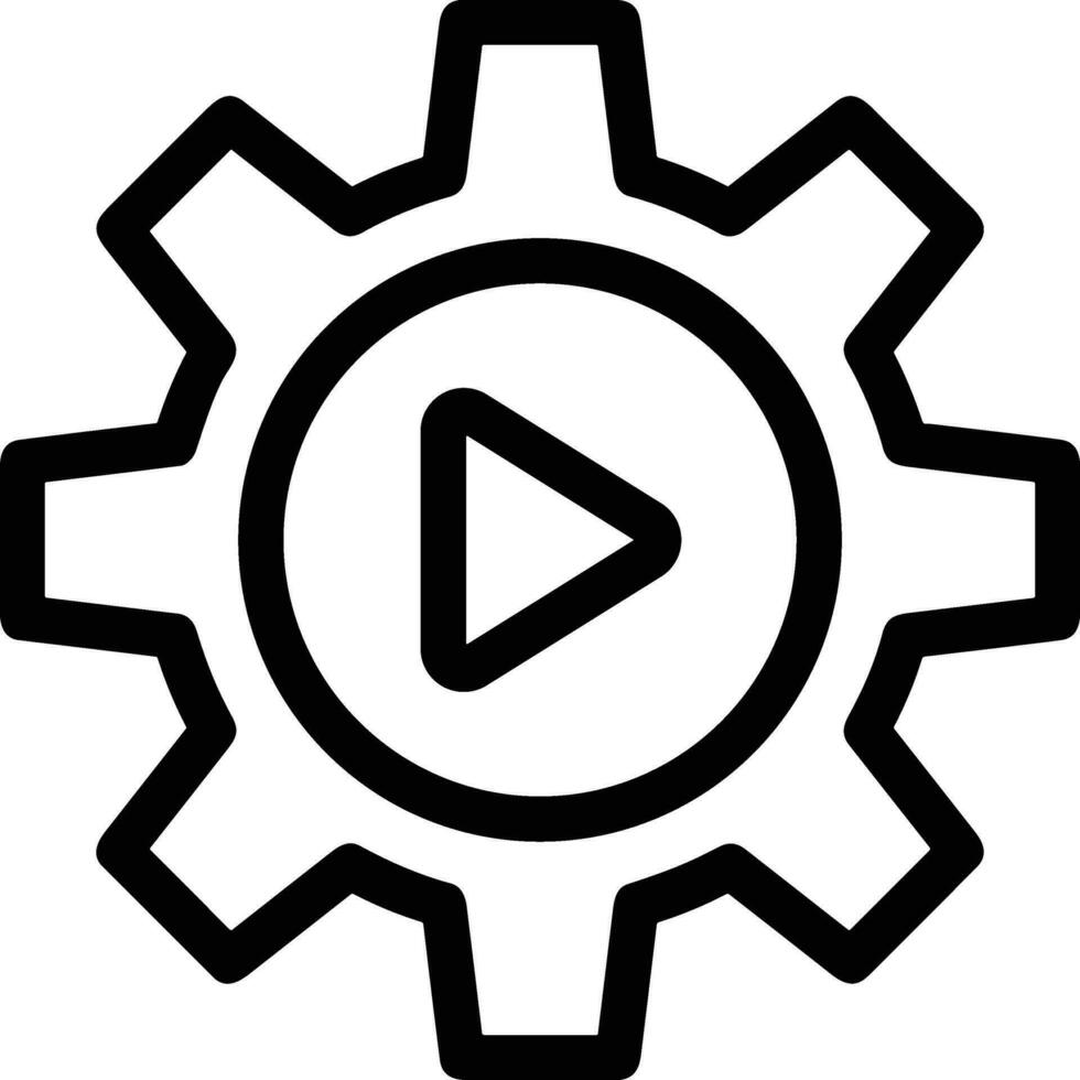 Gear setting symbol icon vector image. Illustration of the industrial wheel mechine mechanism design image