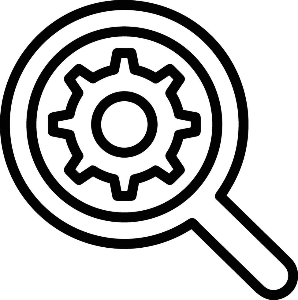 Gear setting symbol icon vector image. Illustration of the industrial wheel mechine mechanism design image