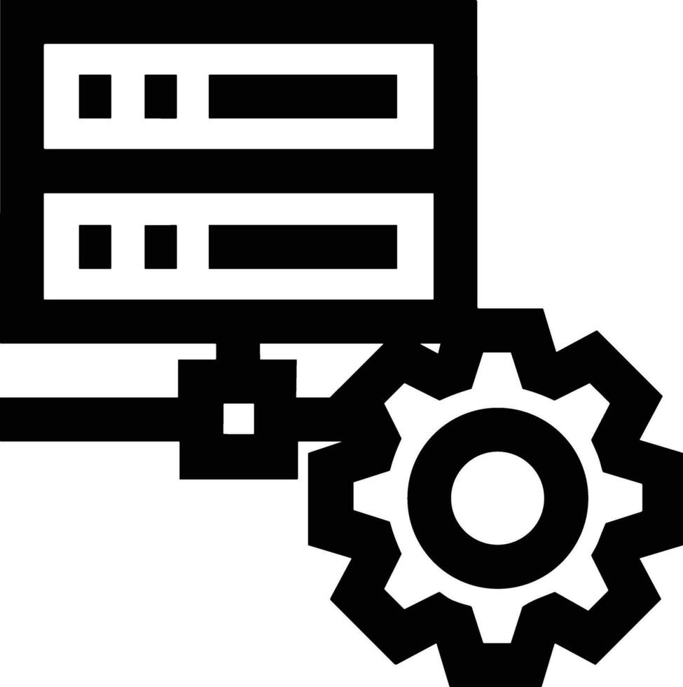 Gear setting symbol icon vector image. Illustration of the industrial wheel mechine mechanism design image