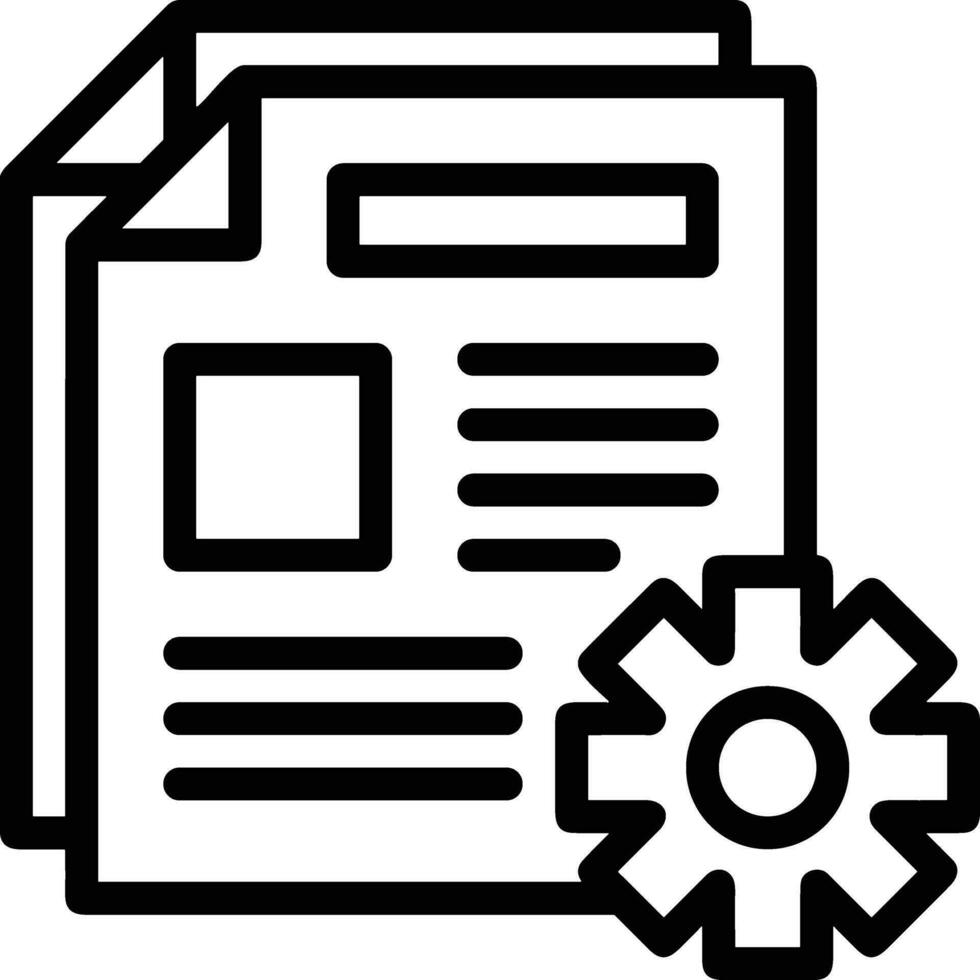 Gear setting symbol icon vector image. Illustration of the industrial wheel mechine mechanism design image