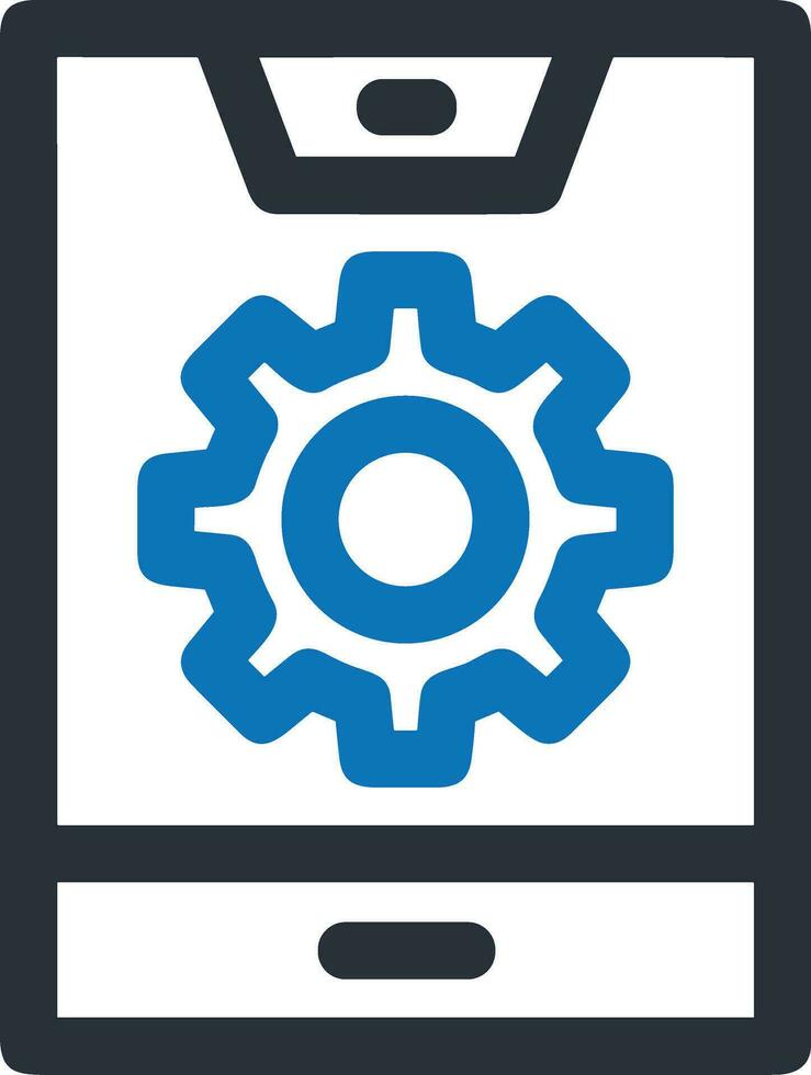 Gear setting symbol icon vector image. Illustration of the industrial wheel mechine mechanism design image
