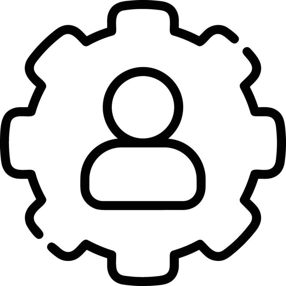 Gear setting symbol icon vector image. Illustration of the industrial wheel mechine mechanism design image