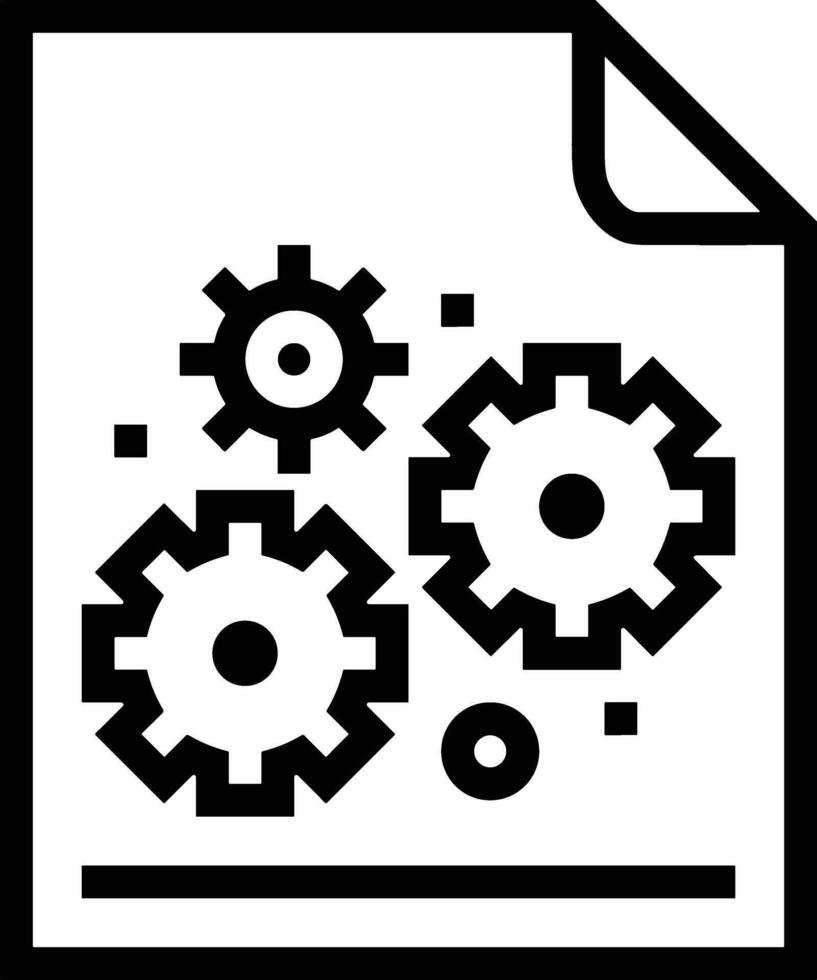 Gear setting symbol icon vector image. Illustration of the industrial wheel mechine mechanism design image
