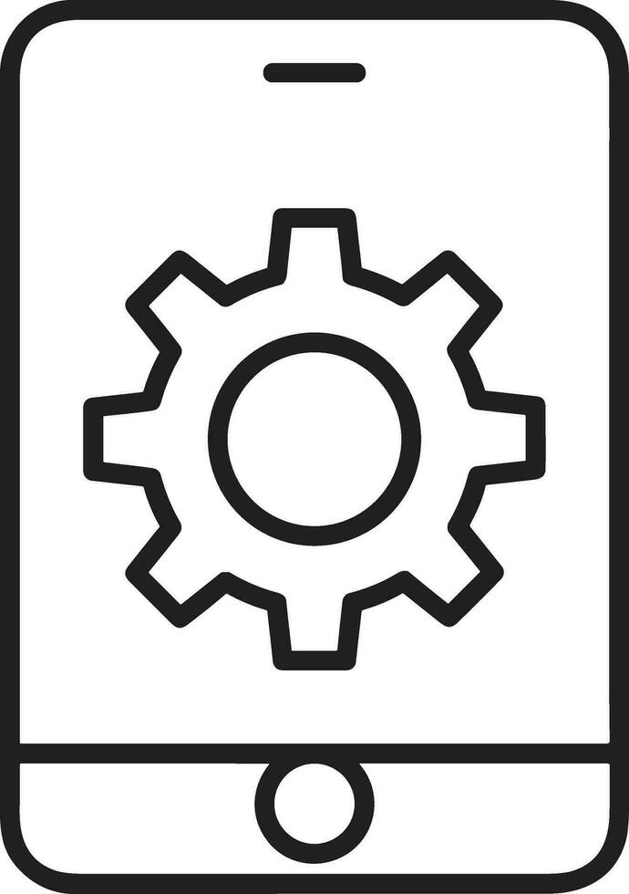 Gear setting symbol icon vector image. Illustration of the industrial wheel mechine mechanism design image