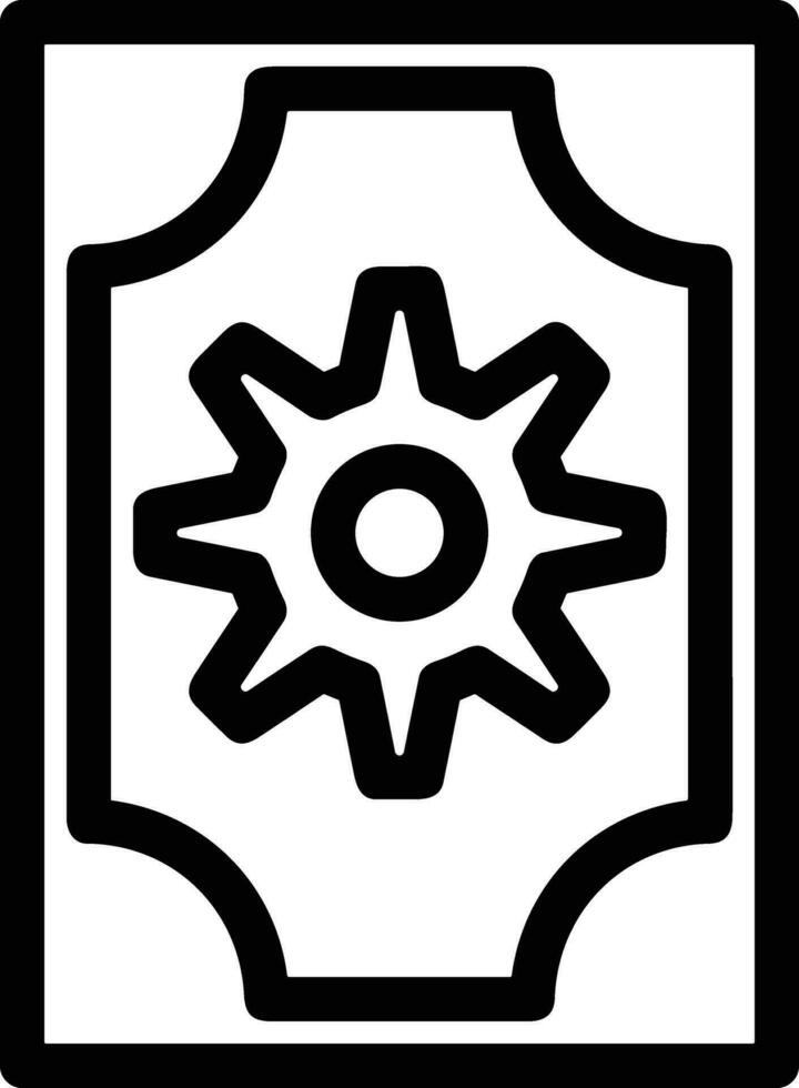 Gear setting symbol icon vector image. Illustration of the industrial wheel mechine mechanism design image