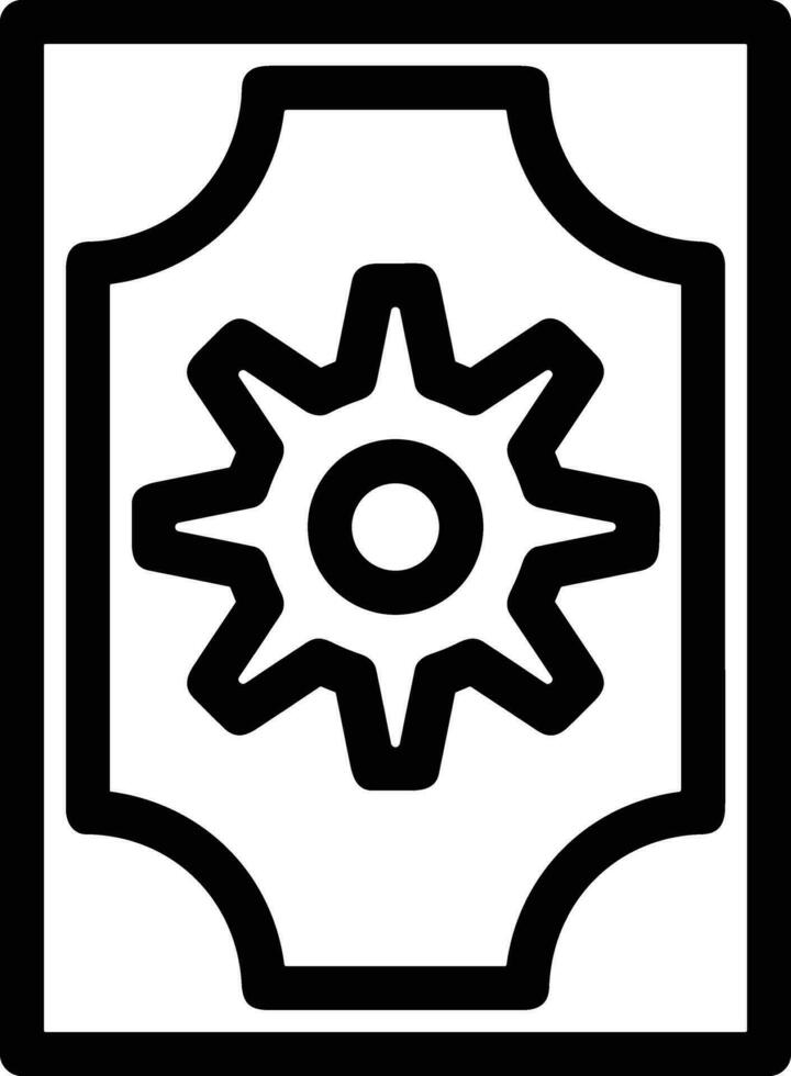 Gear setting symbol icon vector image. Illustration of the industrial wheel mechine mechanism design image