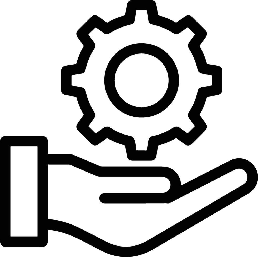 Gear setting symbol icon vector image. Illustration of the industrial wheel mechine mechanism design image