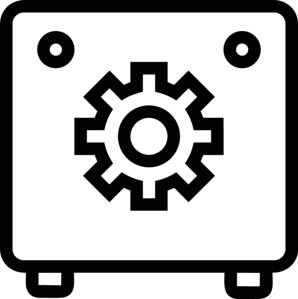 engranaje ajuste símbolo icono vector imagen. ilustración de el industrial rueda máquina mecanismo diseño imagen