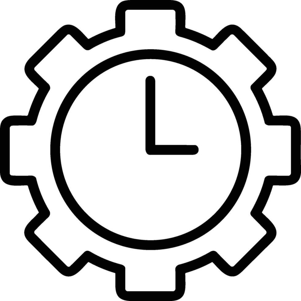 Gear setting symbol icon vector image. Illustration of the industrial wheel mechine mechanism design image