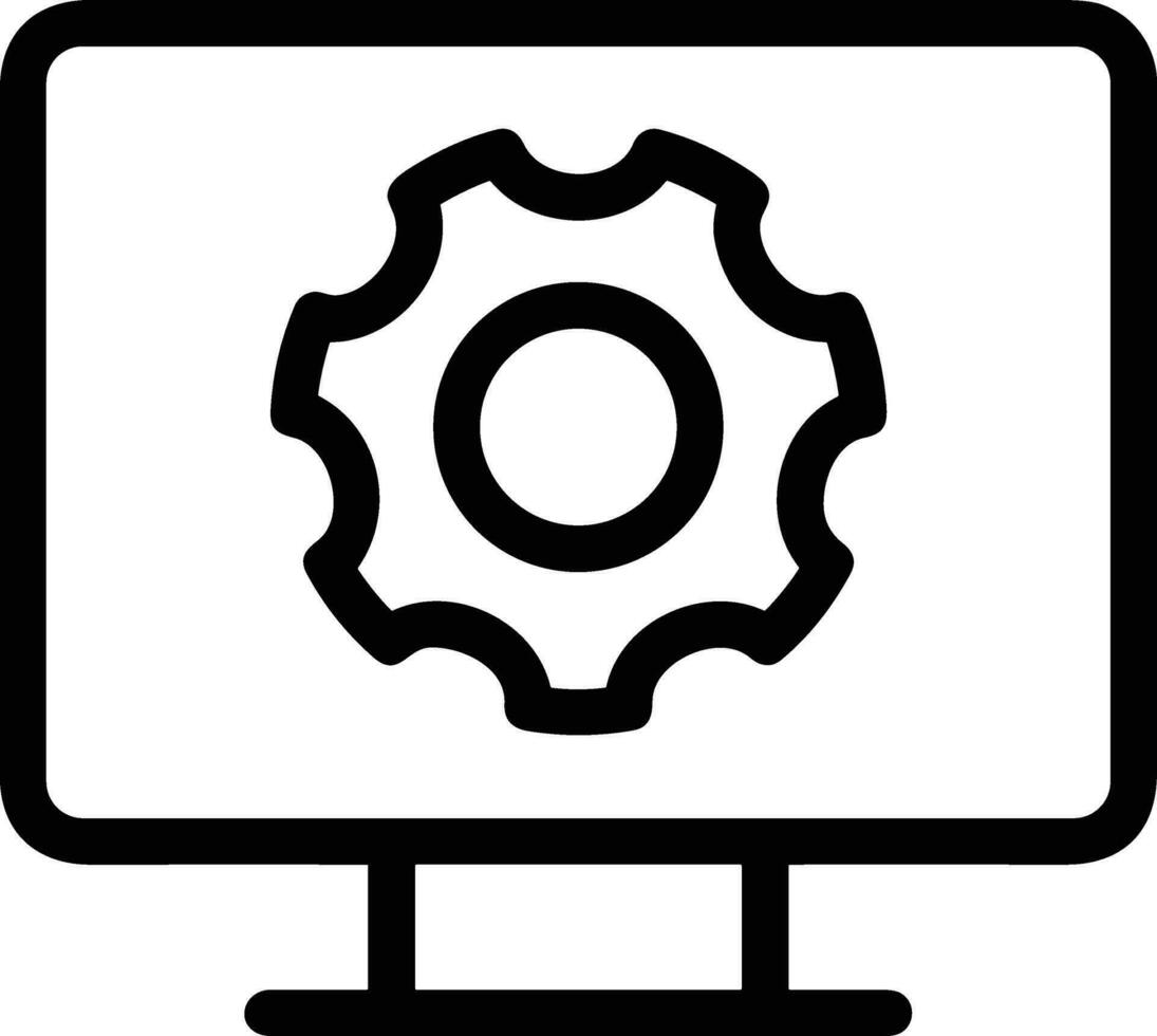 Gear setting symbol icon vector image. Illustration of the industrial wheel mechine mechanism design image