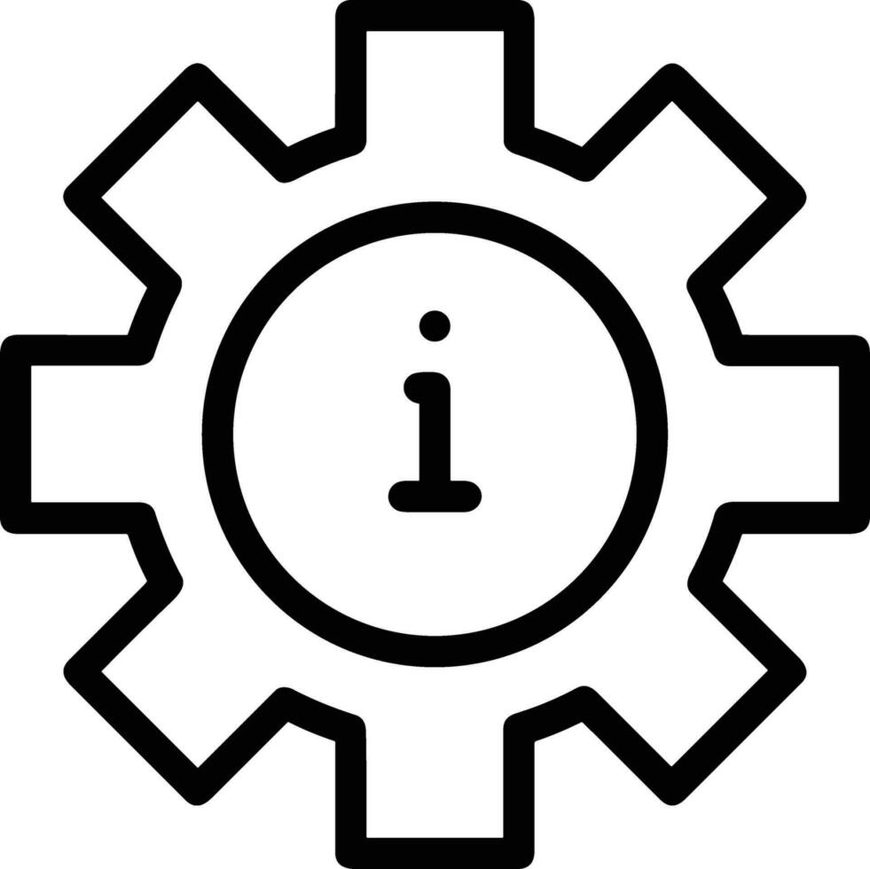 Gear setting symbol icon vector image. Illustration of the industrial wheel mechine mechanism design image