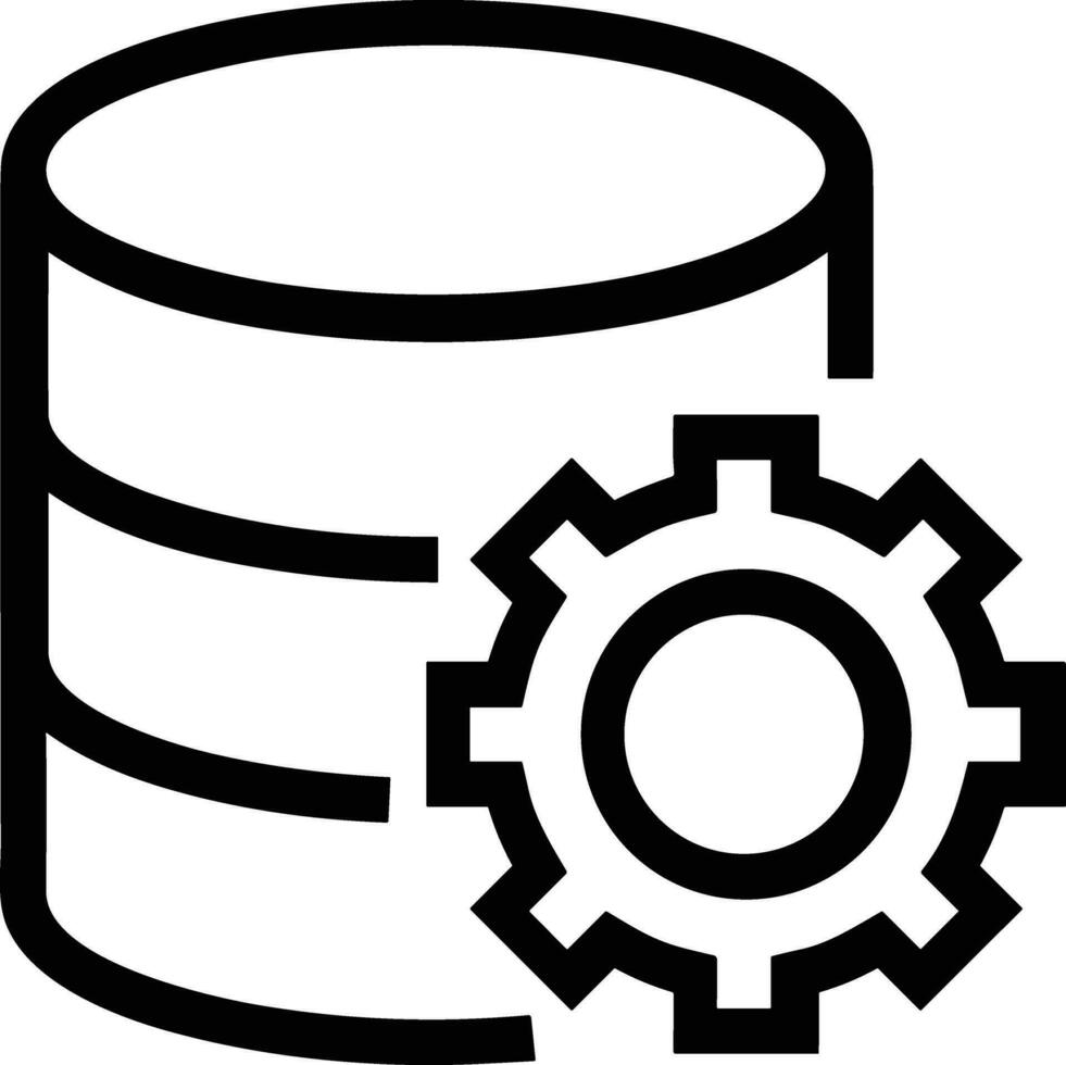 Gear setting symbol icon vector image. Illustration of the industrial wheel mechine mechanism design image