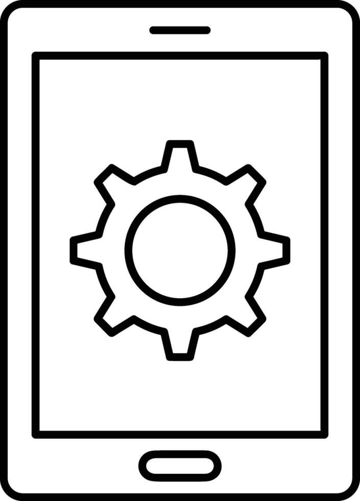 Gear setting symbol icon vector image. Illustration of the industrial wheel mechine mechanism design image