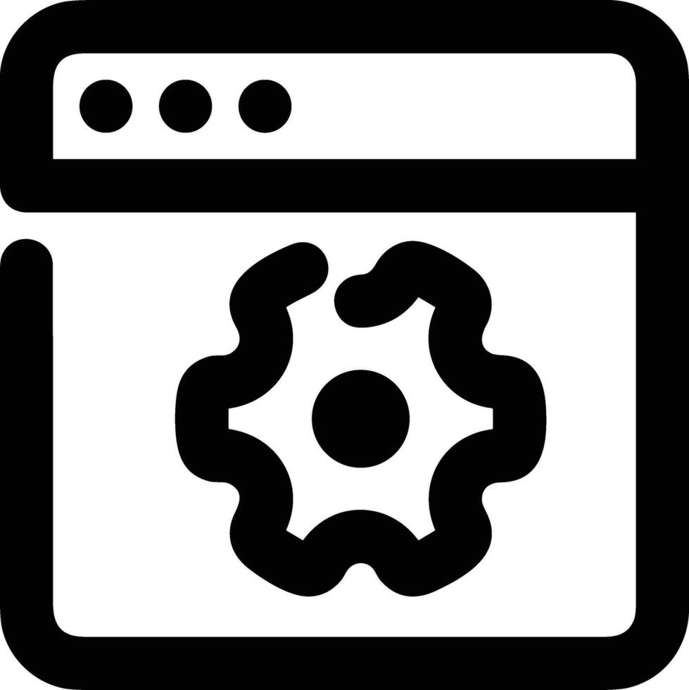 Gear setting symbol icon vector image. Illustration of the industrial wheel mechine mechanism design image