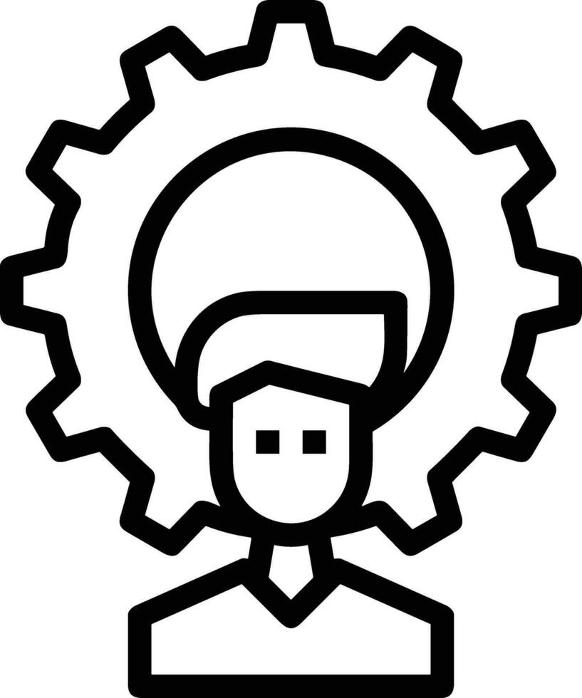 Gear setting symbol icon vector image. Illustration of the industrial wheel mechine mechanism design image