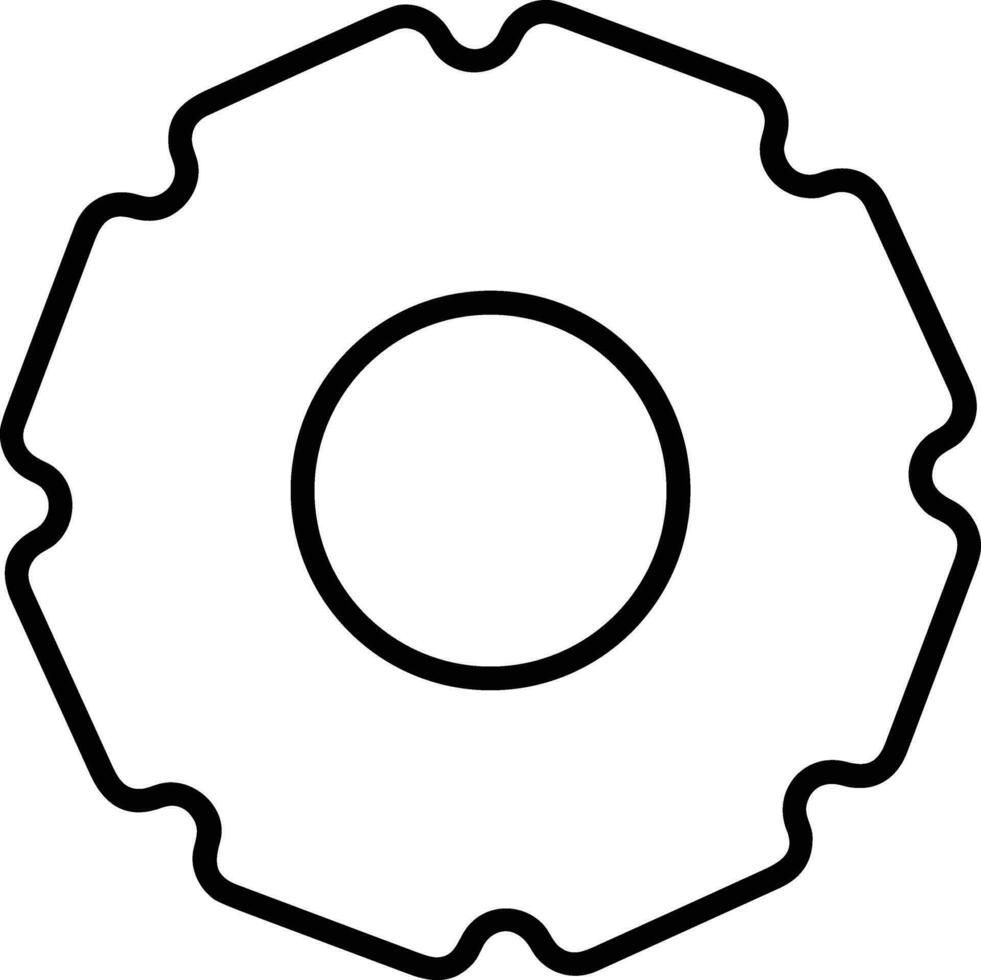 Gear setting symbol icon vector image. Illustration of the industrial wheel mechine mechanism design image