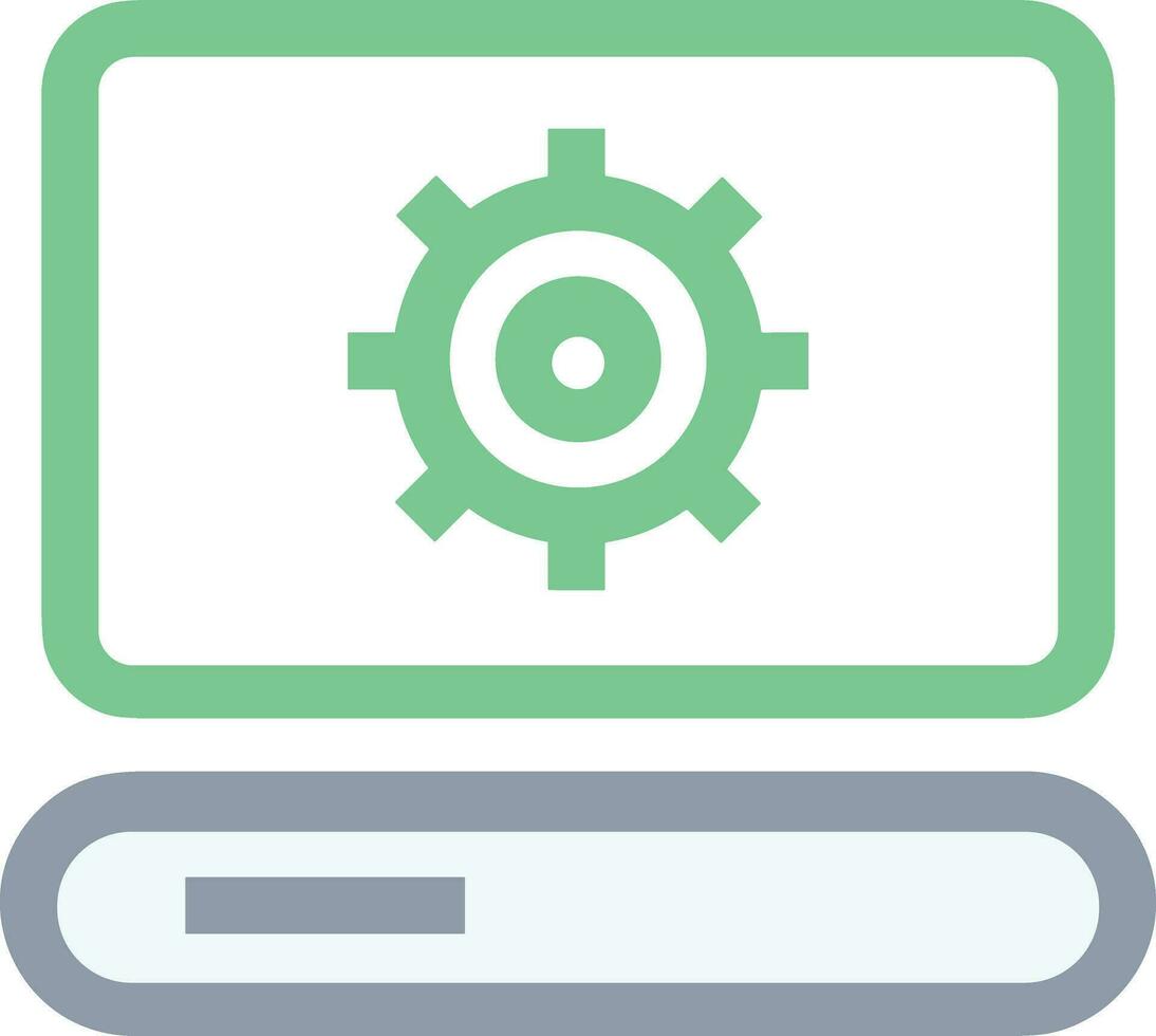 Gear setting symbol icon vector image. Illustration of the industrial wheel mechine mechanism design image