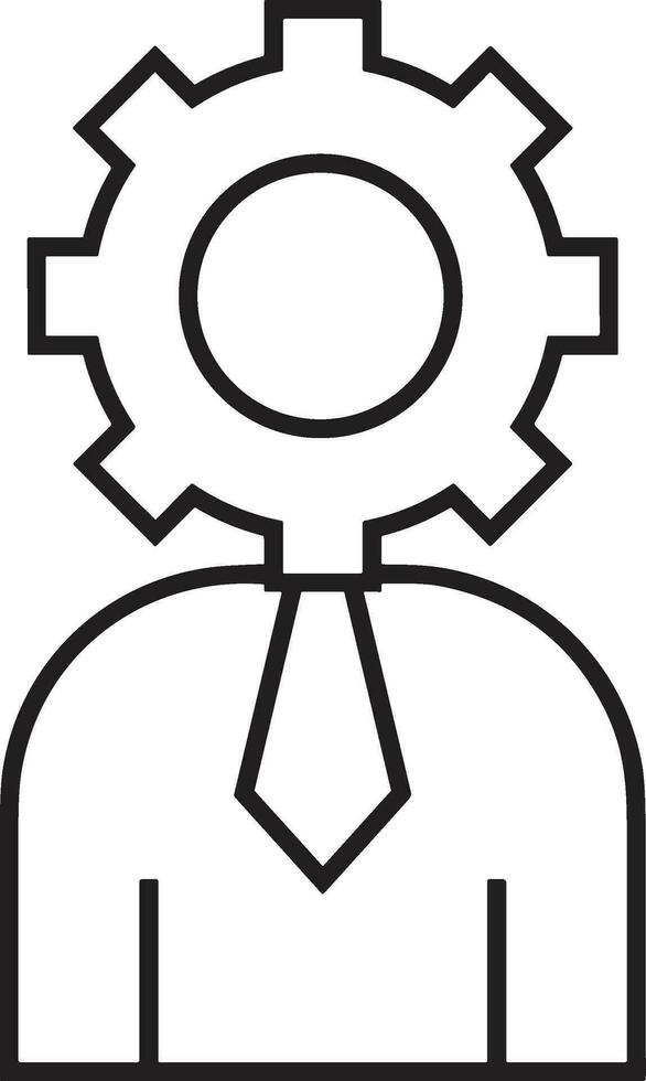 Gear setting symbol icon vector image. Illustration of the industrial wheel mechine mechanism design image