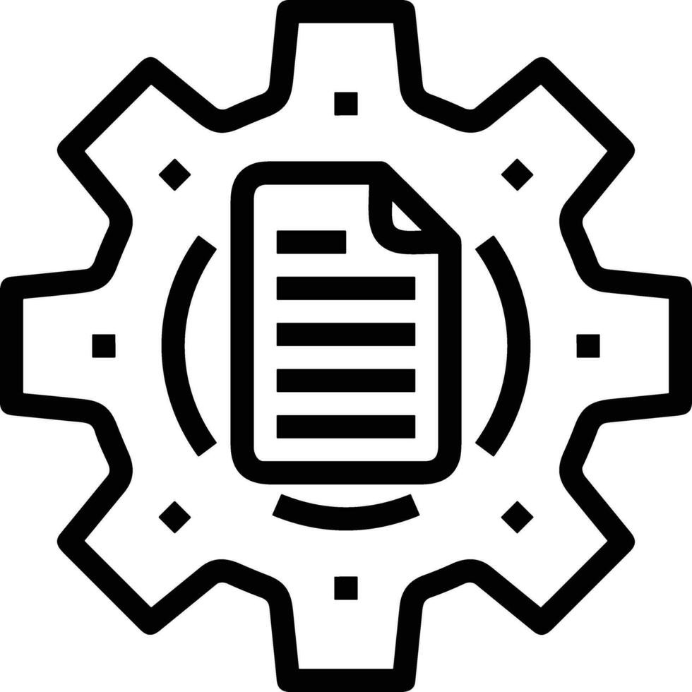 Gear setting symbol icon vector image. Illustration of the industrial wheel mechine mechanism design image