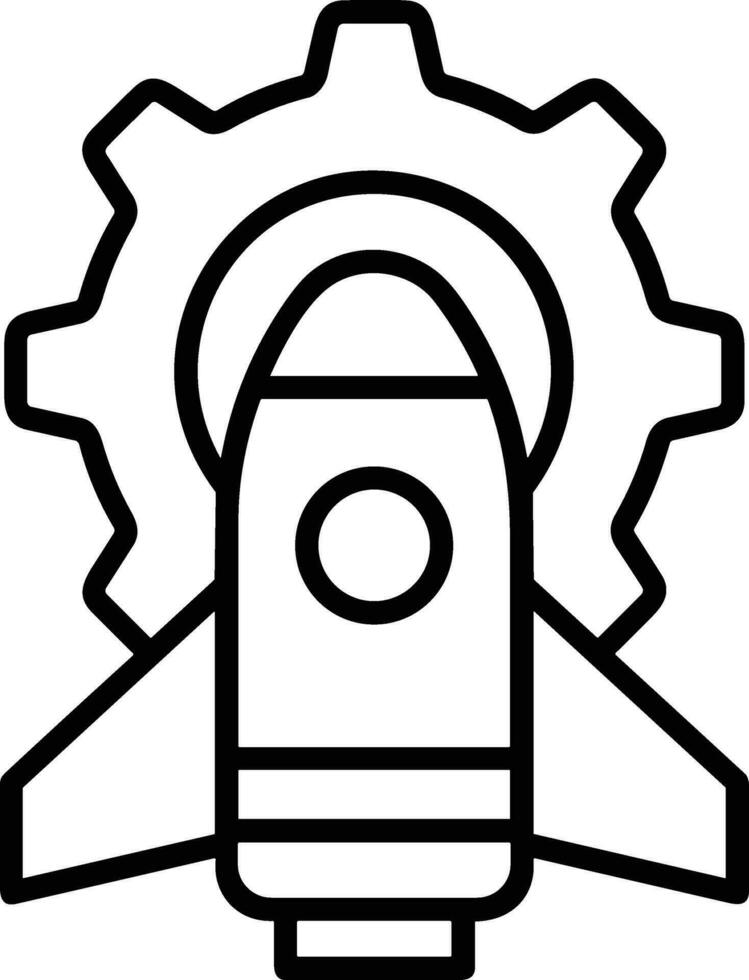 Gear setting symbol icon vector image. Illustration of the industrial wheel mechine mechanism design image