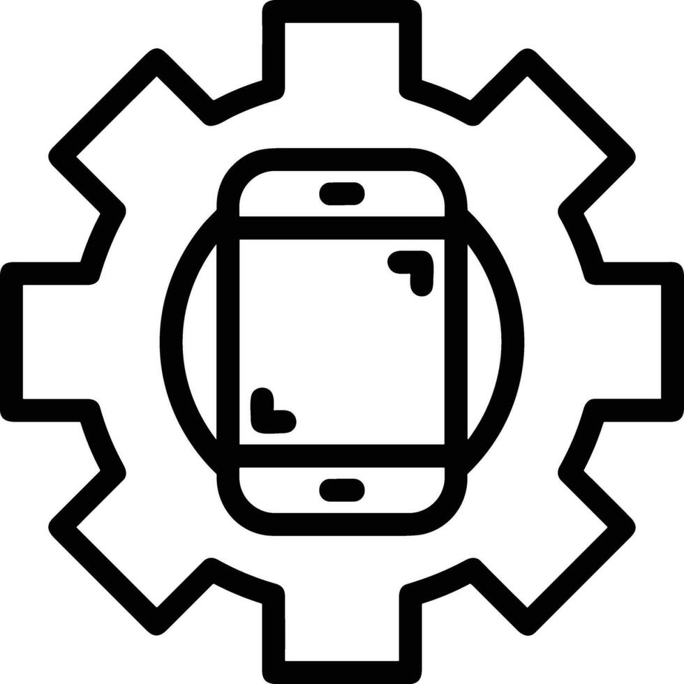 Gear setting symbol icon vector image. Illustration of the industrial wheel mechine mechanism design image