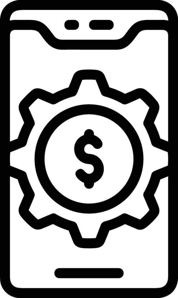 Gear setting symbol icon vector image. Illustration of the industrial wheel mechine mechanism design image