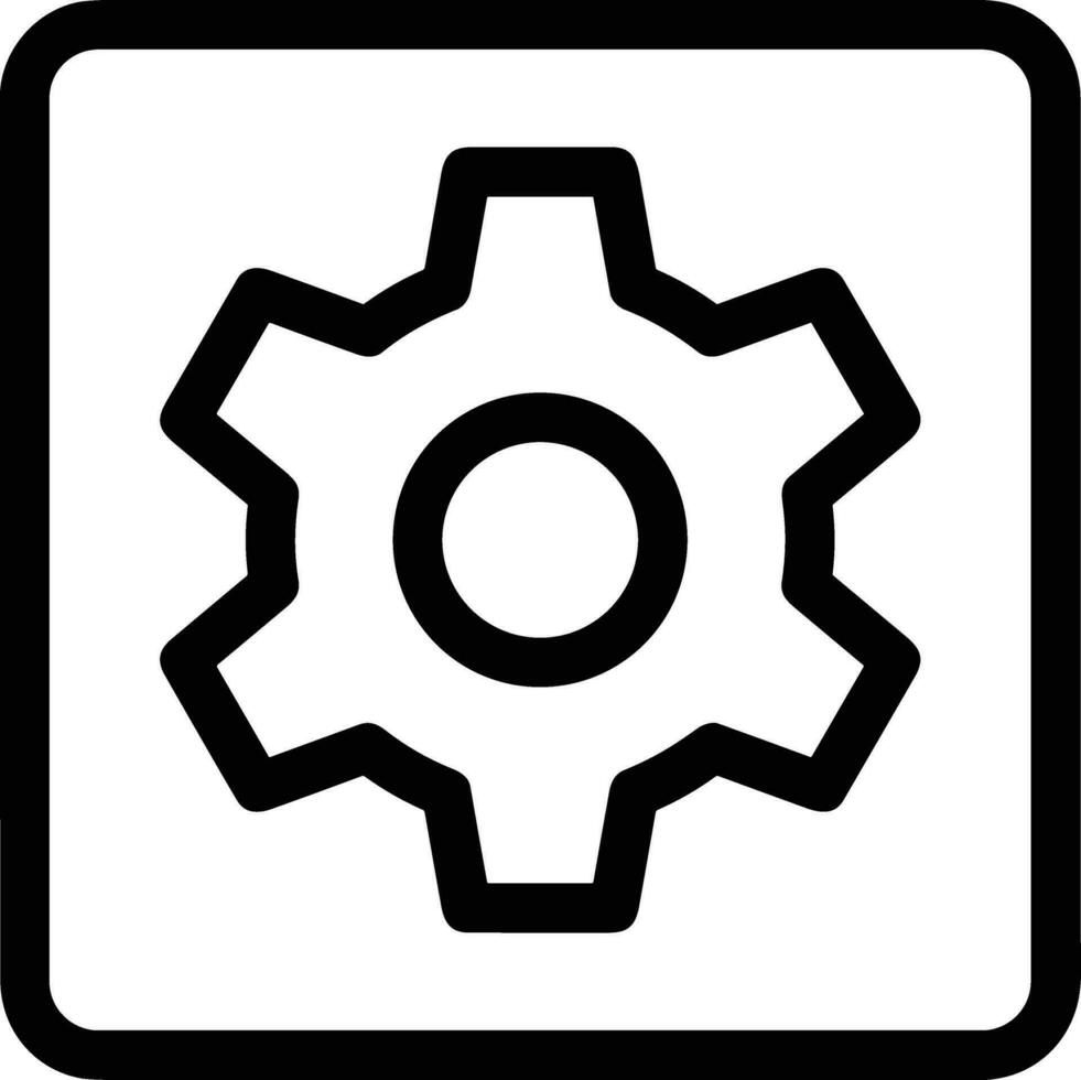 Gear setting symbol icon vector image. Illustration of the industrial wheel mechine mechanism design image