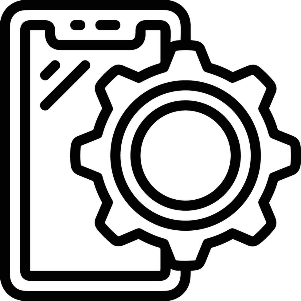 Gear setting symbol icon vector image. Illustration of the industrial wheel mechine mechanism design image