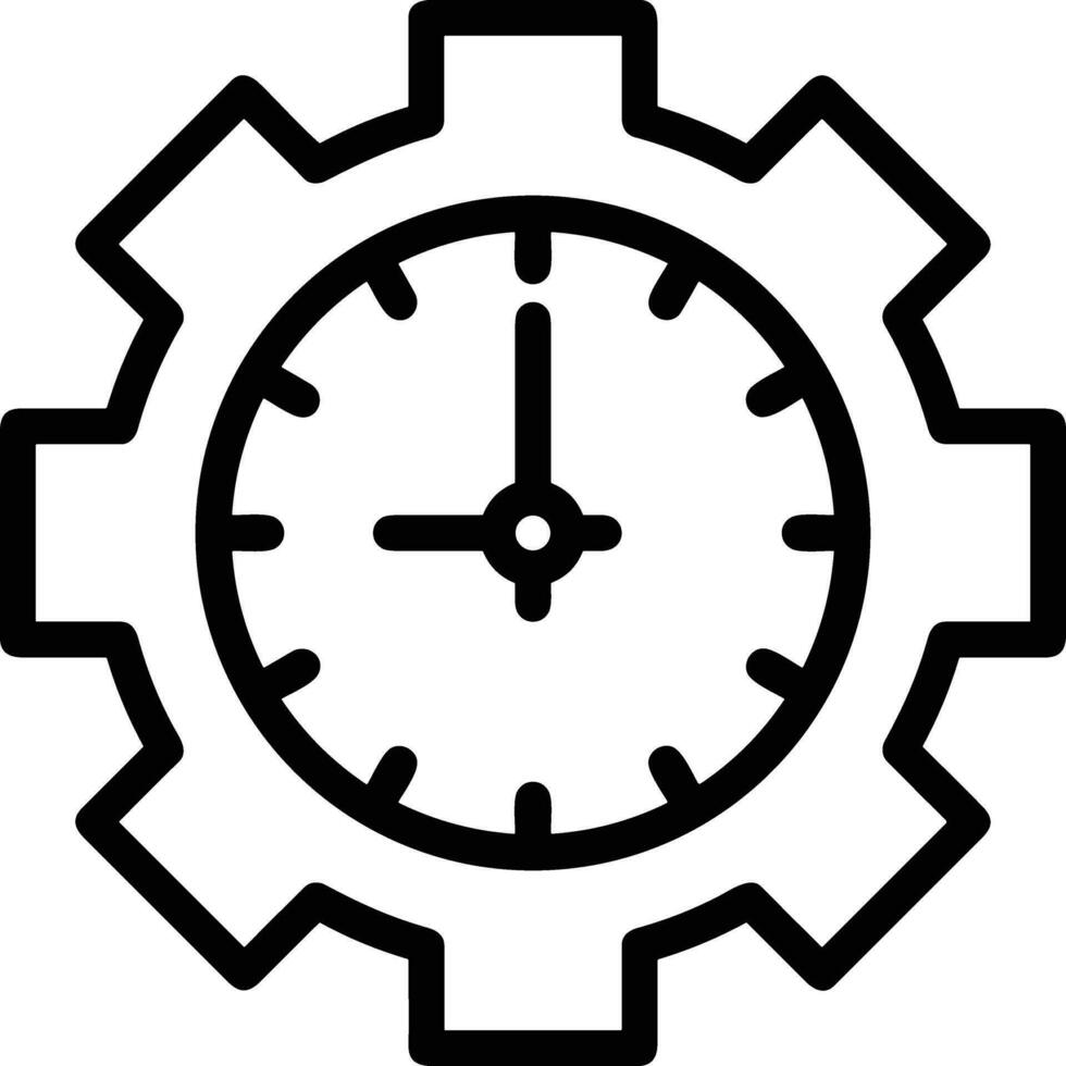 Gear setting symbol icon vector image. Illustration of the industrial wheel mechine mechanism design image