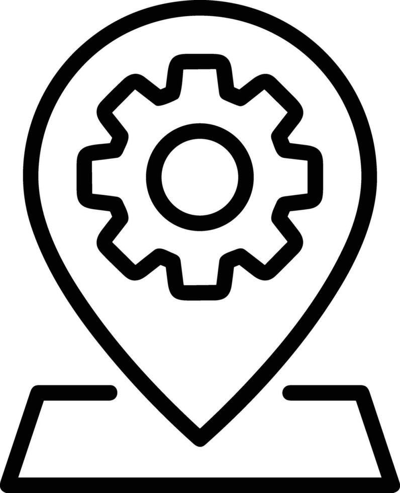 Gear setting symbol icon vector image. Illustration of the industrial wheel mechine mechanism design image